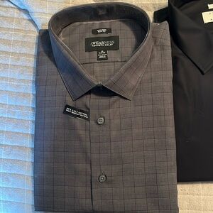 Black/grey Kenneth Cole long sleeve button up slim fit